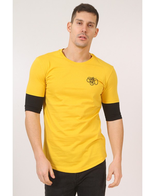 Ανδρικό T-shirt Caps Mustard