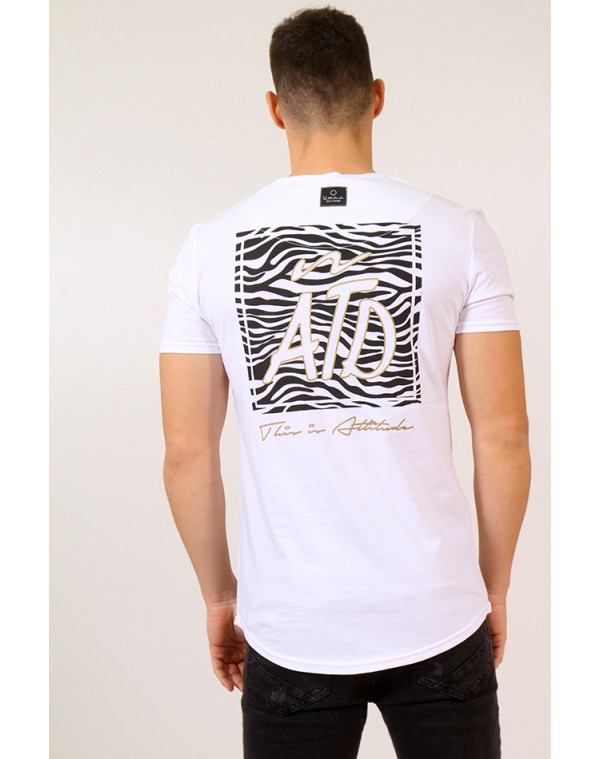 Ανδρικό T-shirt Zebra White
