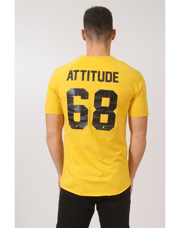 Ανδρικό T-shirt Sixty-Eight Yellow