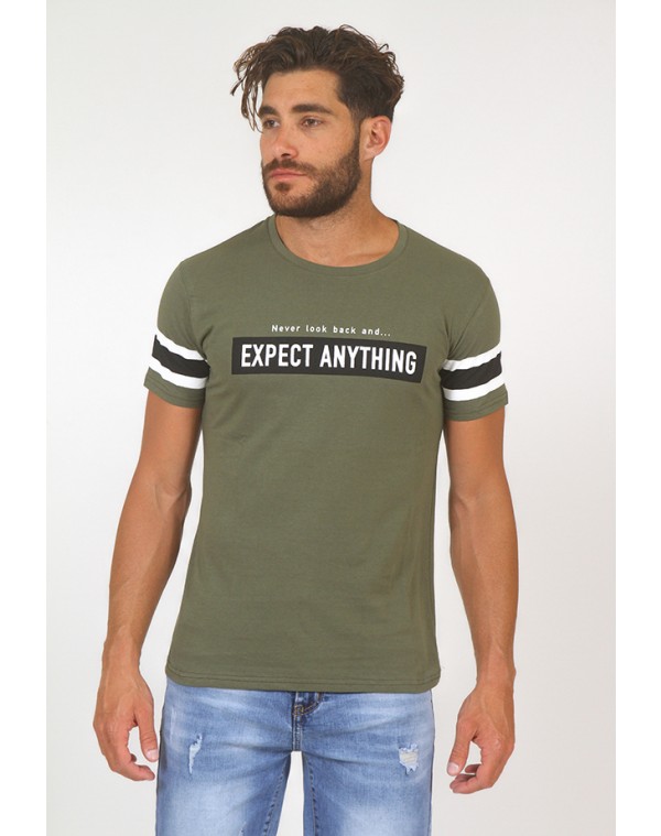 Ανδρικό T-shirt Anything Olive Green