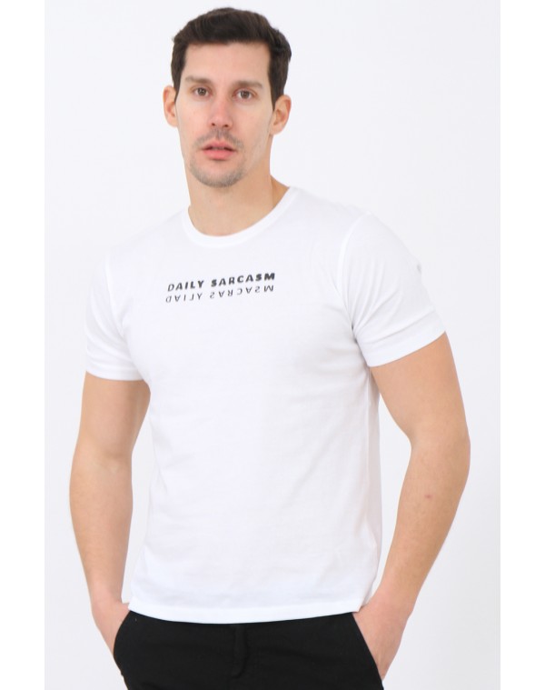 Ανδρικό T-shirt Sarcasm White
