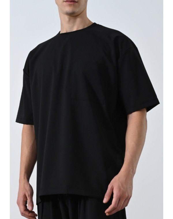 Oversized T-Shirt με τσεπάκι Alone Black