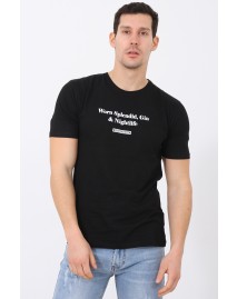 Ανδρικό T-shirt Worn Black