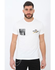 Ανδρικό T-shirt Crew White