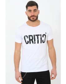 Ανδρικό T-shirt Critic White