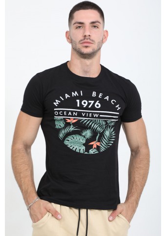 Ανδρικό T-shirt Miami Black