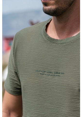 Ανδρικό T-shirt Labels Khaki