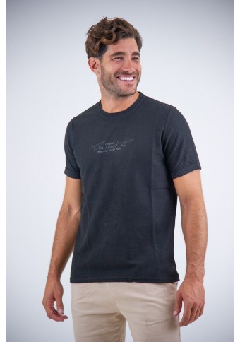 Aνδρικό Τ-Shirt Quitar Black 