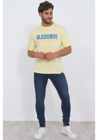 Ανδρικό T-shirt Blessings Yellow
