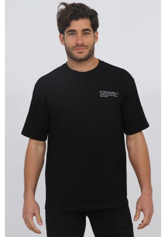Ανδρικό T-shirt Oversized Hi Black