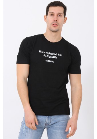 Ανδρικό T-shirt Worn Black