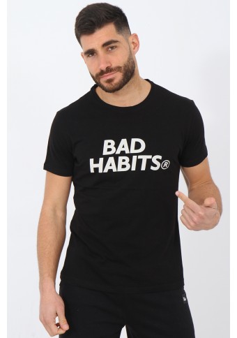 Ανδρικό T-shirt Habits Black