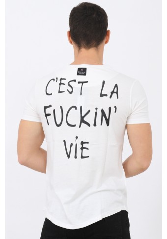 Ανδρικό T-shirt Vie Ecru