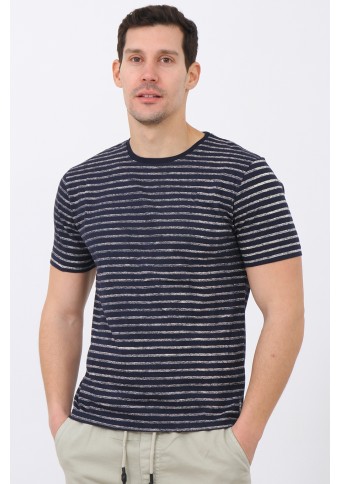 Ανδρικό T-shirts Stripes D.Blue