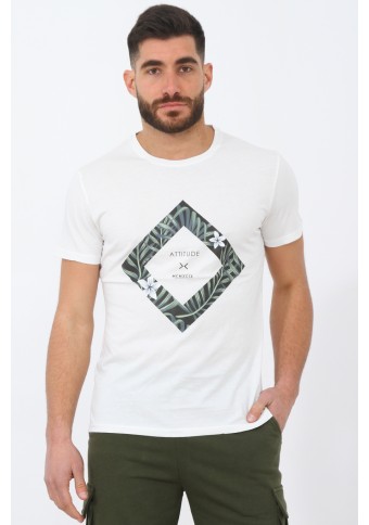 Ανδρικό T-shirt Elegant Ecru