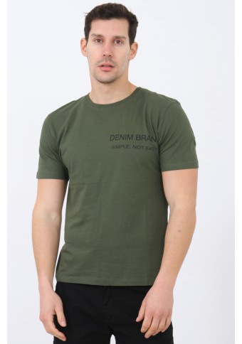 Ανδρικό T-shirt Brand Khaki
