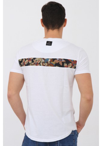 Ανδρικό T-shirt Horizontally White