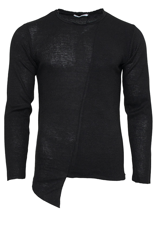 Μπλούζα Αssymetrical Line Black Αρχική/Αντρικά Ρούχα/Μπλούζες
